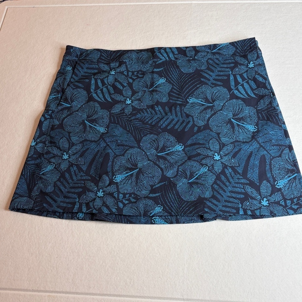 RipSkirt Maui Moonlight Blue Hawaiian Patterned Skirt XXL